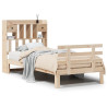 Cama com estante sem colchão 75x190 cm pinho maciço 2