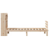 Cama com estante sem colchão 75x190 cm pinho maciço 5