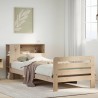 Estructura de cama sin colchón madera maciza de pino 90x200 cm 1