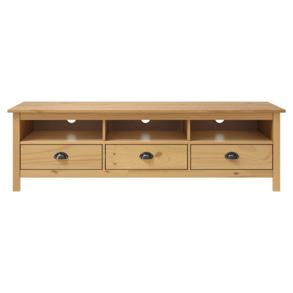 Mueble de TV Hill madera maciza pino marrón miel 158x40x47 cm M 2