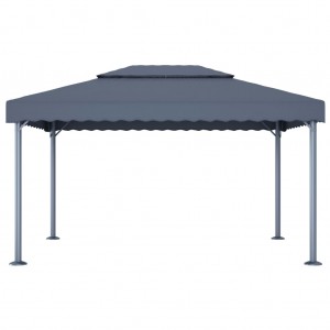 Gazebo 400x300 cm alumínio antracite H