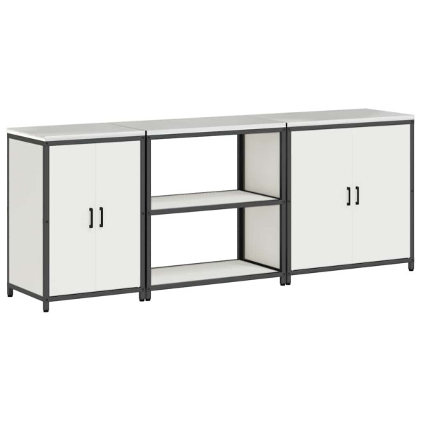 Conjunto de Almacenamiento para Cocina con estante Otro 3 pcs Blanco M 2