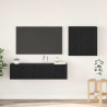 Juego de Muebles para TV 4 pcs Roble negro 120 x 30 x 30 cm 1