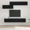 Conjunto de mueble de TV 7 pcs Roble negro 60 x 30 x 30 cm 1