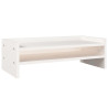 Soporte para monitor madera maciza de pino blanco 50x24x16 cm 2