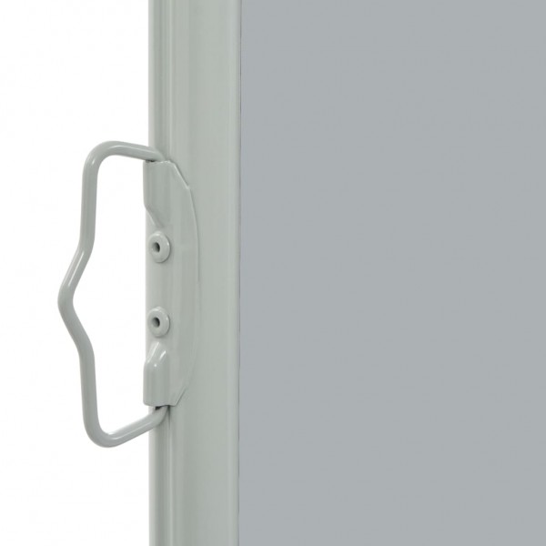 Toldo lateral retráctil de jardín gris 60x300 cm M 3