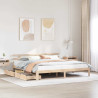 Estructura de cama con cajones madera maciza de pino 200x200 cm 1