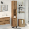 Armario de baño madera contrachapada roble artisan 30x30x190 cm 3