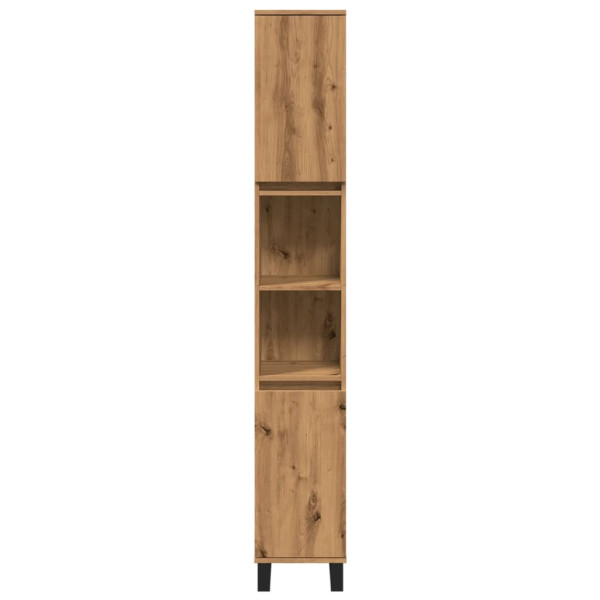 Armario de baño madera contrachapada roble artisan 30x30x190 cm M 4