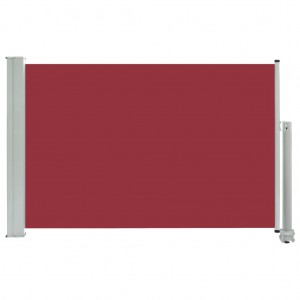 Toldo lateral retrátil para pátio 60x300 cm vermelho H