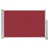 Toldo lateral retrátil para pátio 60x300 cm vermelho 2