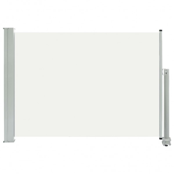 Toldo lateral retrátil para pátio 80x300 cm creme M 2