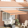 Toldo Retrátil Amarelo e Laranja 300x250 cm Poliéster e Metal 1