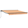Toldo Retrátil Elétrico Manual Amarelo e Laranja 300x250 cm 2