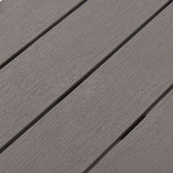 Bancos de jardim 2 pcs plástico mocca M 2