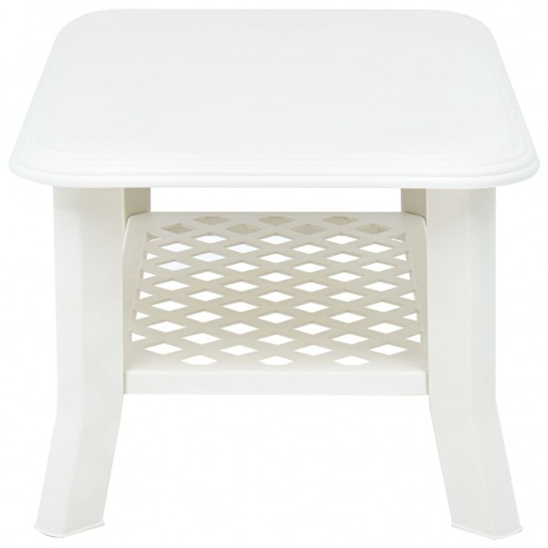 Mesa de centro 90x60x46 cm plástico branco M 3