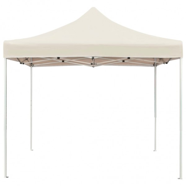 Carpa plegable profesional de aluminio color crema 2x2 m M 4