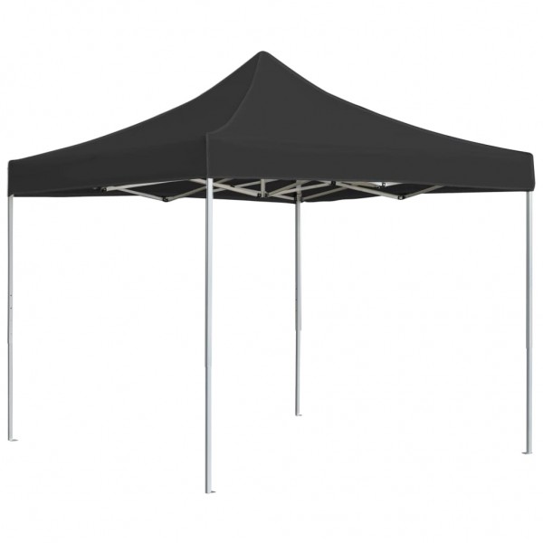 Carpa plegable profesional de aluminio gris antracita 2x2 m D