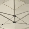 Carpa plegable profesional paredes aluminio color crema 2x2 m 2