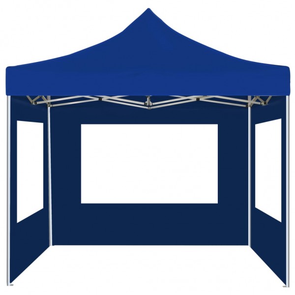 Carpa plegable profesional con paredes aluminio azul 2x2 m M 5