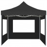 Carpa plegable profesional con paredes aluminio gris 2x2 m 5