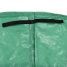 Alfombrilla de seguridad cama elástica PE redonda verde 4.26m 4