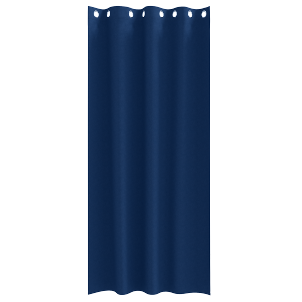 Cortinas con cortinas 2 pcs Azul oscuro 225 x 140 cm Poliéster M 3