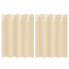 Cortinas com cortinas 2 pcs Creme 140 x 140 cm Poliéster 2