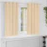 Cortinas com cortinas 2 pcs Creme 175 x 140 cm Poliéster 1