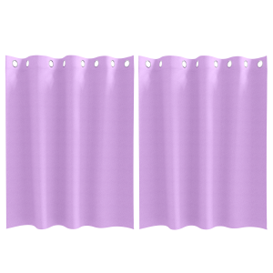 Cortinas com cortinas 2 pcs Roxo 140 x 140 cm Poliéster H