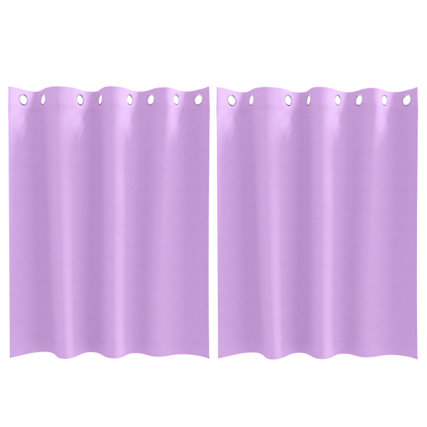 Cortinas con cortinas 2 pcs Morado 140 x 140 cm Poliéster M 2