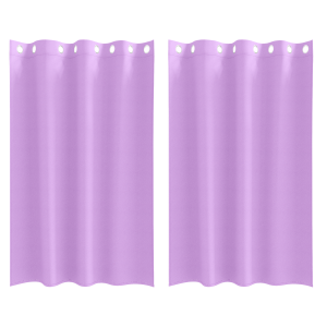 Cortinas con cortinas 2 pcs Morado 175 x 140 cm Poliéster H