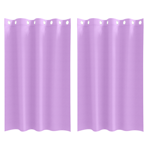 Cortinas com cortinas 2 pcs Roxo 175 x 140 cm Poliéster M 2