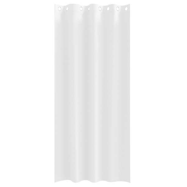 Cortinas com cortinas 2 pcs Branco Puro 225 x 140 cm Poliéster M 3