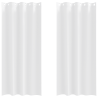 Cortinas con cortinas 2 pcs Blanco puro 245 x 140 cm Poliéster 2