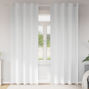 Cortinas com cortinas 2 pcs Branco Puro 260 x 140 cm Poliéster 1