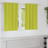 Cortinas 2 pcs Verde manzana 140 x 140 cm Poliéster 1