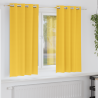 Cortinas 2 pcs Amarillo mostaza 175 x 140 cm Poliéster 1