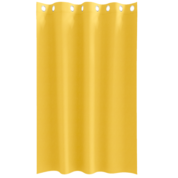 Cortinas 2 pcs amarelo mostarda 175 x 140 cm Poliéster M 3