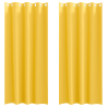 Cortinas 2 pcs amarelo mostarda 260 x 140 cm Poliéster 2