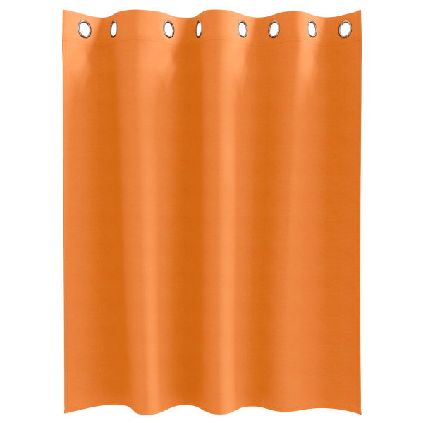 Cortinas 2 pcs Laranja Brilhante 140 x 140 cm Poliéster M 3