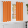 Cortinas 2 pcs Naranja brillante 175 x 140 cm Poliéster 1