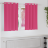Cortinas 2 pcs Rosa brillante 140 x 140 cm Poliéster 1