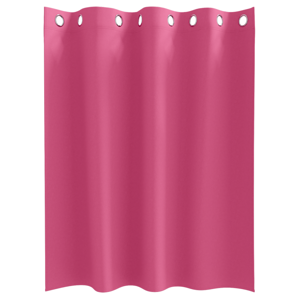 Cortinas 2 pcs Rosa Brilhante 140 x 140 cm Poliéster M 3