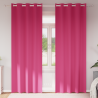 Cortinas 2 pcs Rosa brillante 225 x 140 cm Poliéster 1