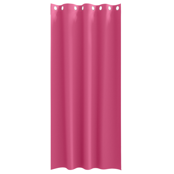 Cortinas 2 pcs Rosa Brilhante 245 x 140 cm Poliéster M 3