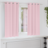 Cortinas com cortinas 2 pcs Rosa Bebê 175 x 140 cm Poliéster 1