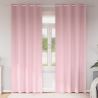 Cortinas com cortinas 2 pcs Rosa Bebê 245 x 140 cm Poliéster 1
