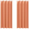 Cortinas con cortinas 2 pcs Terracota 260 x 140 cm Poliéster 2