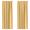 Cortinas com cortinas 2 pcs Bege 260 x 140 cm Poliéster 2